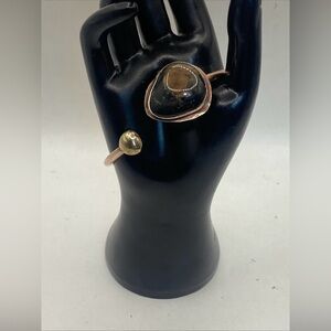 Vintage Navajo Cuff Copper Bracelet Bloodstone Size 8.25